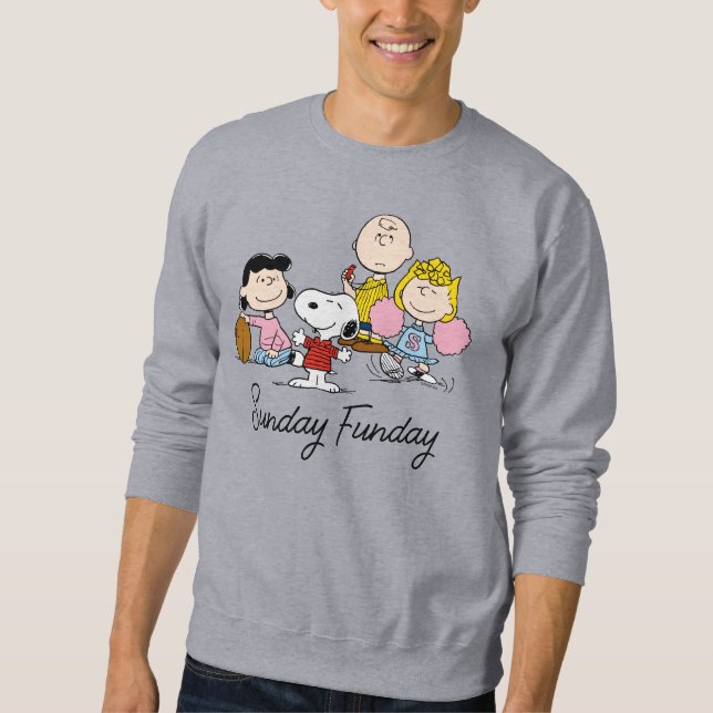 Snoopy and the Gang Play Football Sweatshirt (Front)