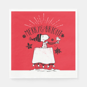 Snoopy and Woodstock - Merry & Bright Napkin