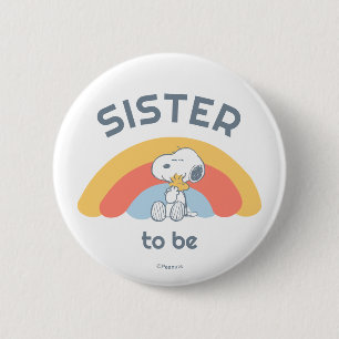 Snoopy Baby Shower Grandma To Be 6 Cm Round Badge