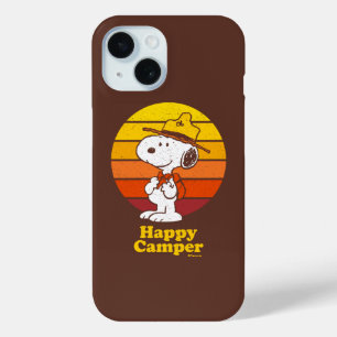 Snoopy   Beagle Scout - Happy Camper iPhone 15 Case