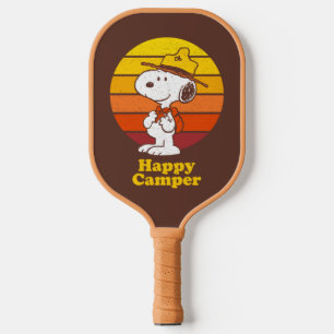 Snoopy   Beagle Scout - Happy Camper Pickleball Paddle