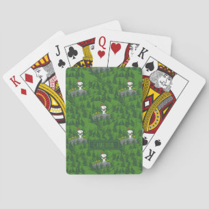 Snoopy Beagle Scout Hiking Pattern Playing Cards