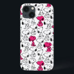 Snoopy Black & Magenta Pattern iPhone 13 Case<br><div class="desc">Take a look at this super cute design featuring Snoopy in a black and magenta pattern.</div>