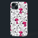 Snoopy Black & Magenta Pattern iPhone 13 Case<br><div class="desc">Take a look at this super cute design featuring Snoopy in a black and magenta pattern.</div>