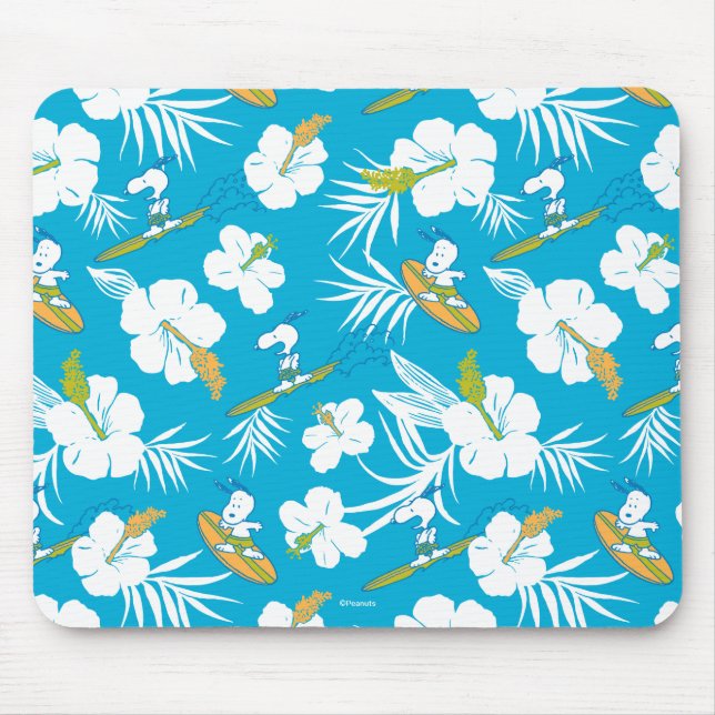 Snoopy Brooklyn Beach Pattern Mouse Pad (Front)