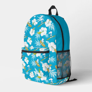 Snoopy Brooklyn Beach Pattern Printed Backpack
