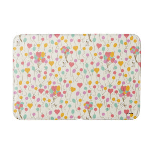 Snoopy Bunches of Balloons Pattern Bath Mat