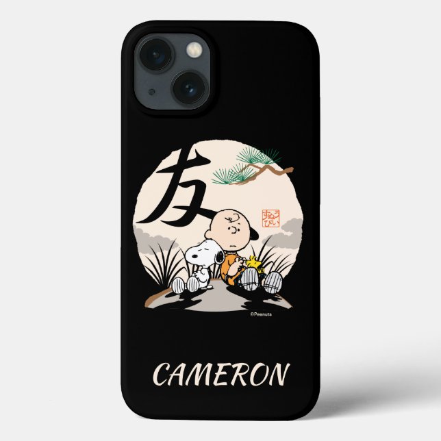 Snoopy, Charlie Brown, and Woodstock - Friend Case-Mate iPhone Case (Back)