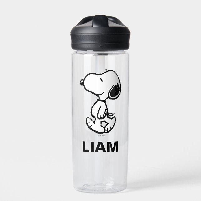 Snoopy Classic Comics | Add Your Name Water Bottle (Front)