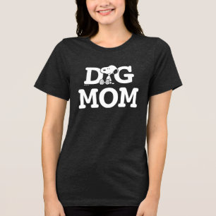 Snoopy   Dog Mum T-Shirt Tri-Blend Shirt