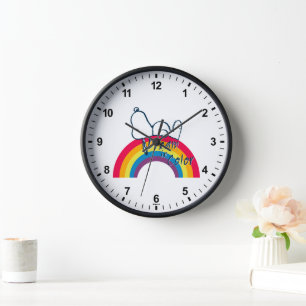 Snoopy   Dream in Colour Rainbow Clock
