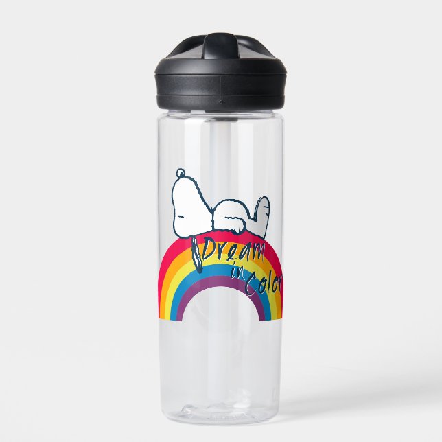 Snoopy | Dream in Colour Rainbow Water Bottle (Front)