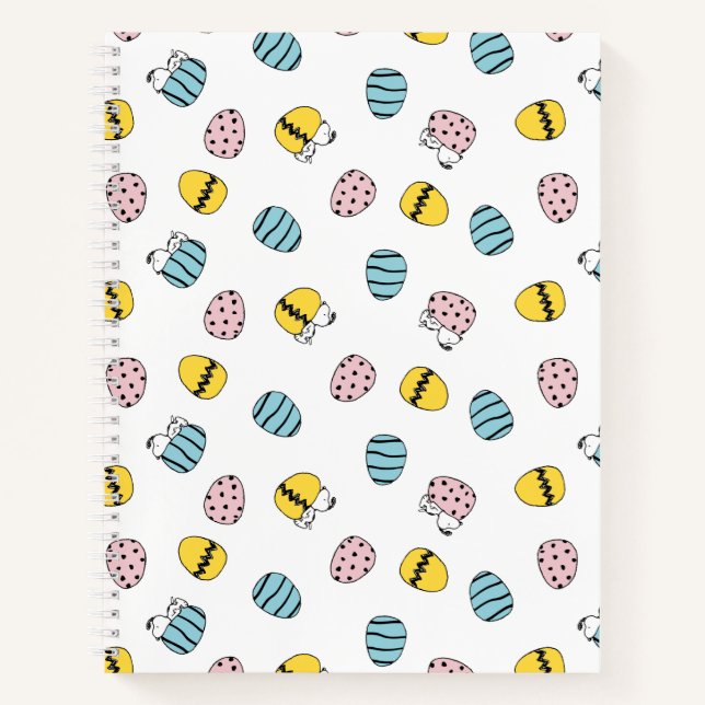 Snoopy Easter Egg Pattern Notebook (Front)