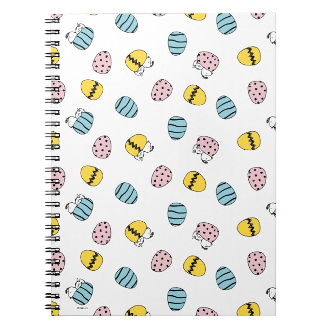 Snoopy Easter Egg Pattern Notebook (Front)