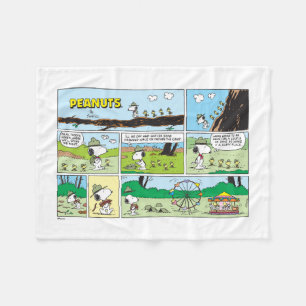 Snoopy & Friends   Go Camping Fleece Blanket