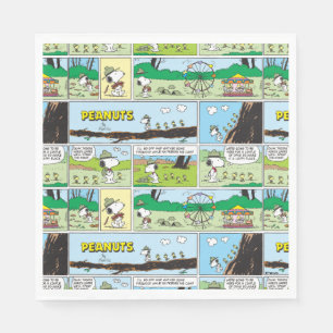 Snoopy & Friends   Go Camping Napkin