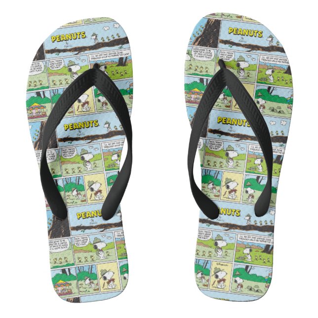 Snoopy & Friends | Go Camping Thongs (Footbed)