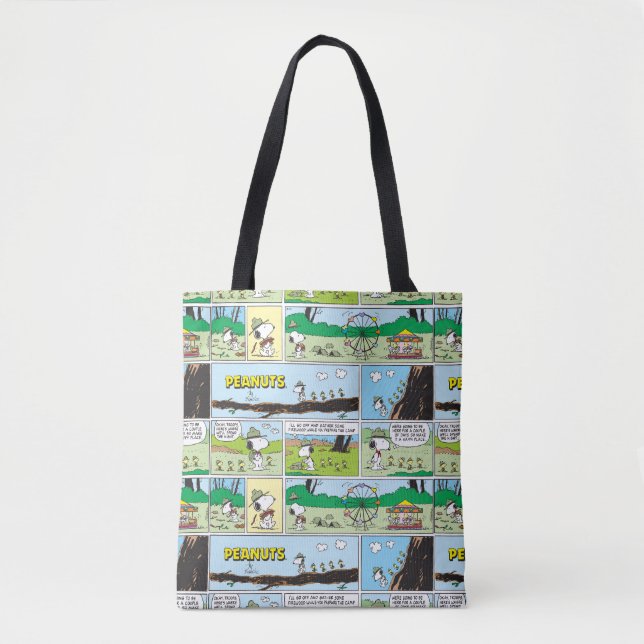 Snoopy & Friends | Go Camping Tote Bag (Front)