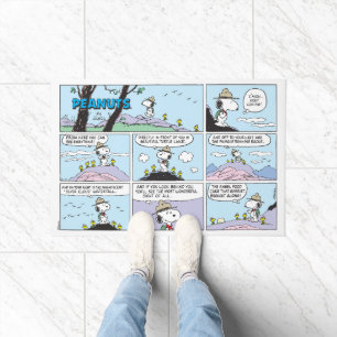 Snoopy & Friends   Go Hiking Doormat