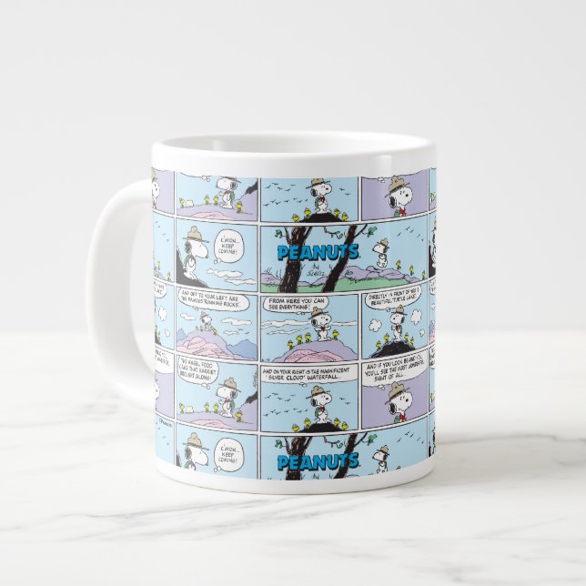 Snoopy & Friends | Go Hiking Large Coffee Mug (Front Left)