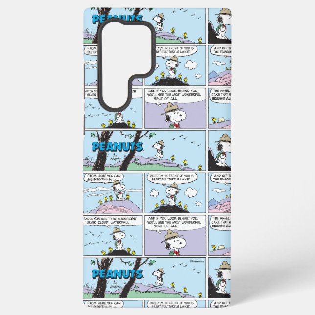 Snoopy & Friends | Go Hiking Samsung Galaxy S22 Ultra Case (Back)