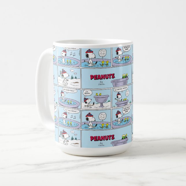 Snoopy & Friends Hockey Game Coffee Mug (Front Left)
