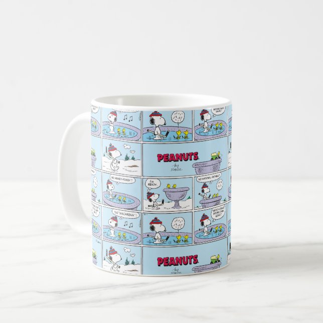 Snoopy & Friends Hockey Game Coffee Mug (Front Left)