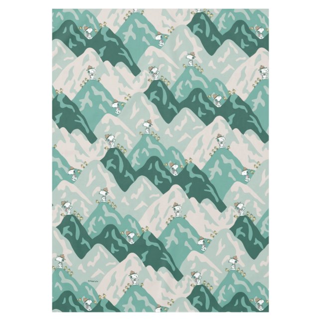 Snoopy Great Outdoors Pattern Tablecloth (Front)