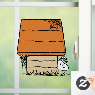 Snoopy Halloween Spider Web Doghouse