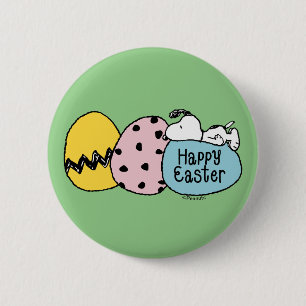 Snoopy - Happy Easter 6 Cm Round Badge