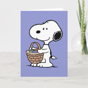 Snoopy Happy Easter Holiday Card