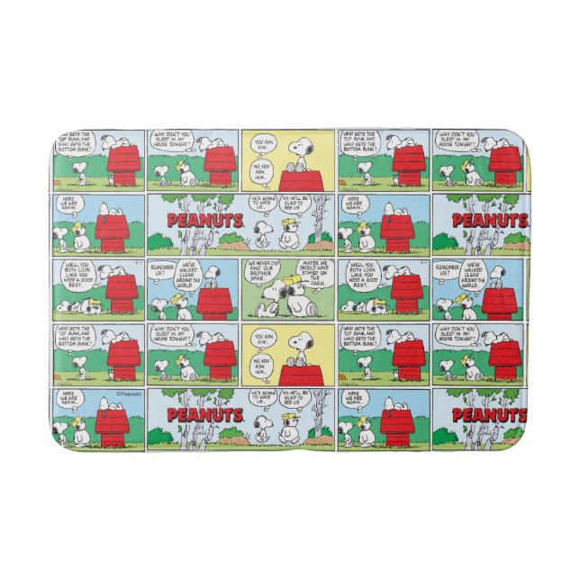 Snoopy & His Brothers Andy & Olaf Bath Mat (Front)