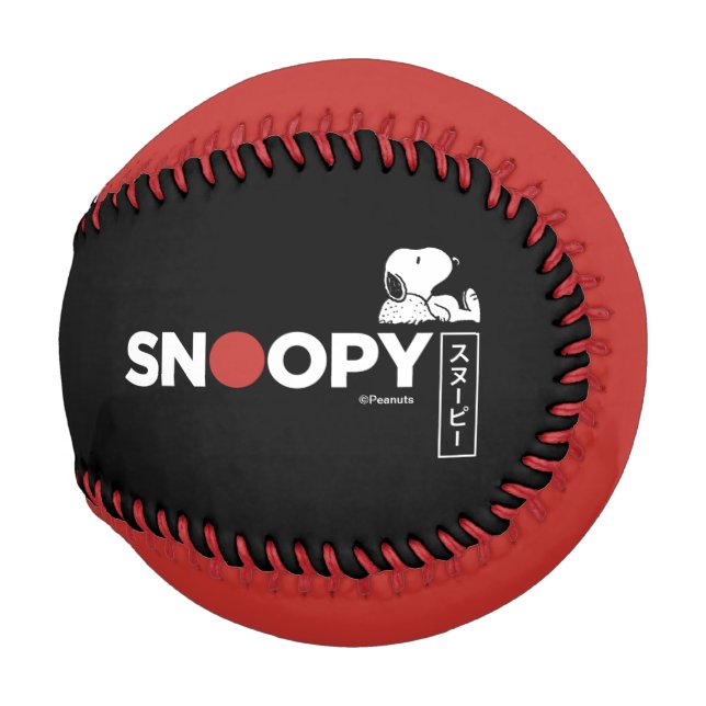 Snoopy Japanese Typography Graphic Baseball (Front Right)