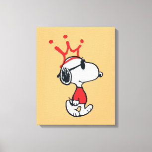 Snoopy - Joe Cool Crown Canvas Print