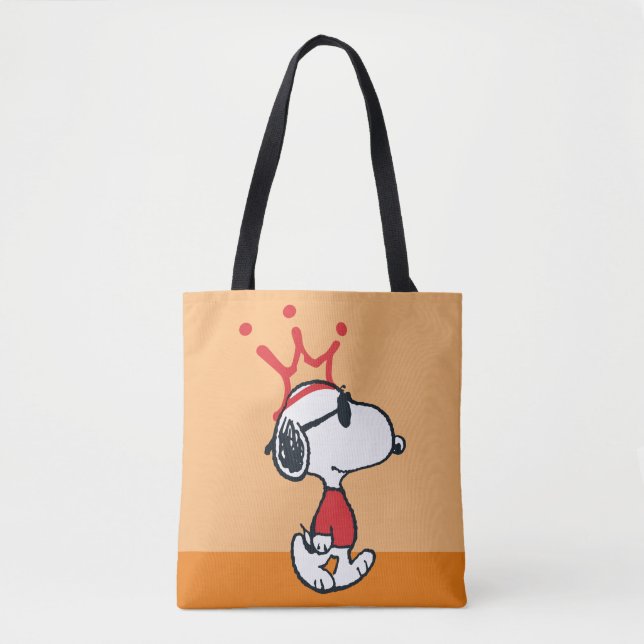 Snoopy - Joe Cool Crown Tote Bag (Front)