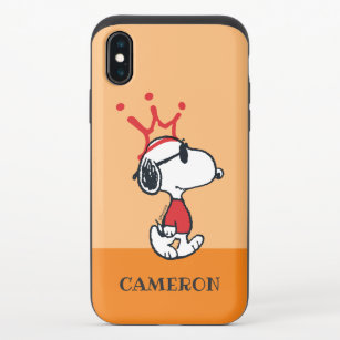 Snoopy - Joe Cool Crown iPhone X Slider Case