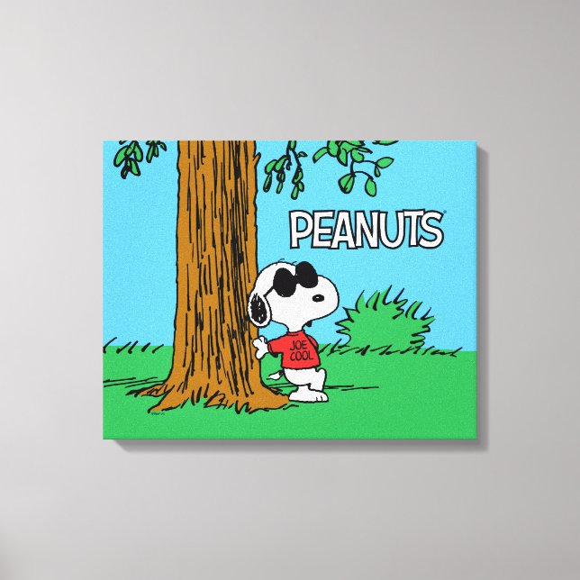 Snoopy "Joe Cool" Standing Canvas Print (Front)