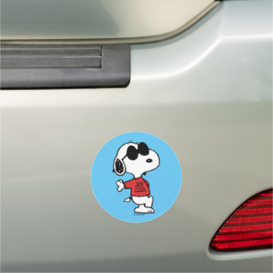 Snoopy "Joe Cool" Standing Car Magnet