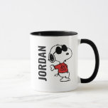Snoopy "Joe Cool" Standing Mug<br><div class="desc">Check out Snoopy's alter-ego Joe Cool standing and leaning.</div>