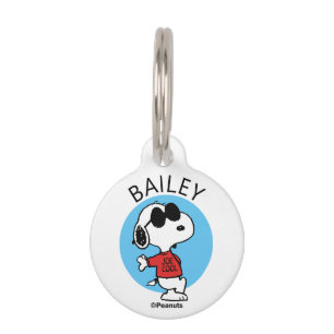 Snoopy "Joe Cool" Standing Pet Tag