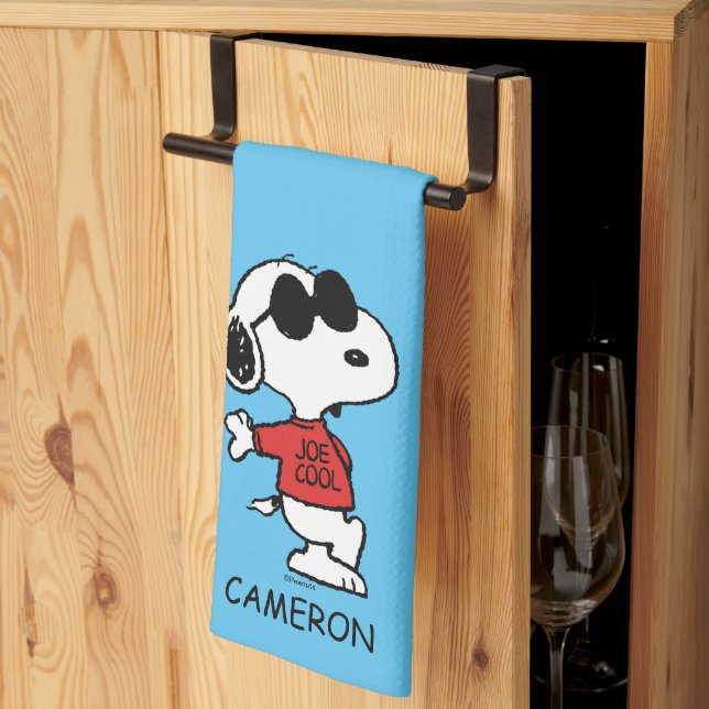 Snoopy "Joe Cool" Standing Tea Towel (Thirds Fold)