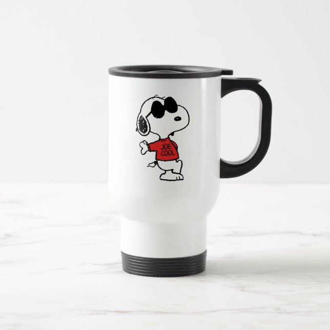 Snoopy "Joe Cool" Standing Travel Mug (Right)