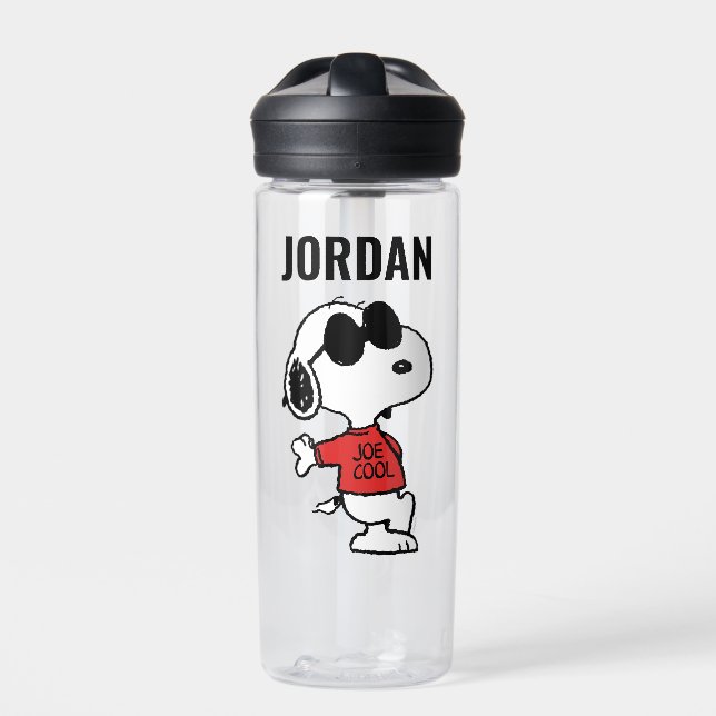 Snoopy "Joe Cool" Standing Water Bottle (Front)