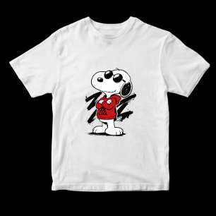 Snoopy Joe Cool Stylish Hand Drawn Cartoon T-Shirt