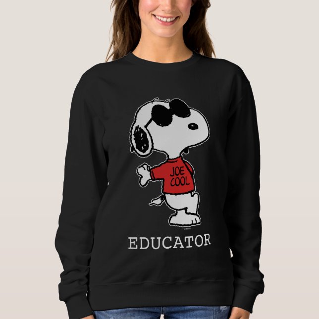 Snoopy "Joe Cool" Teacher Sweatshirt (Front)
