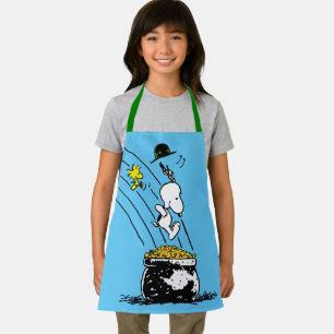 Snoopy Jumping into Pot of Gold Apron