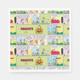 Snoopy & Linus   The Great Pumpkin News Napkin