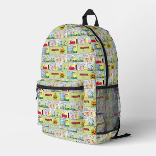 Snoopy & Linus The Great Pumpkin News Printed Backpack