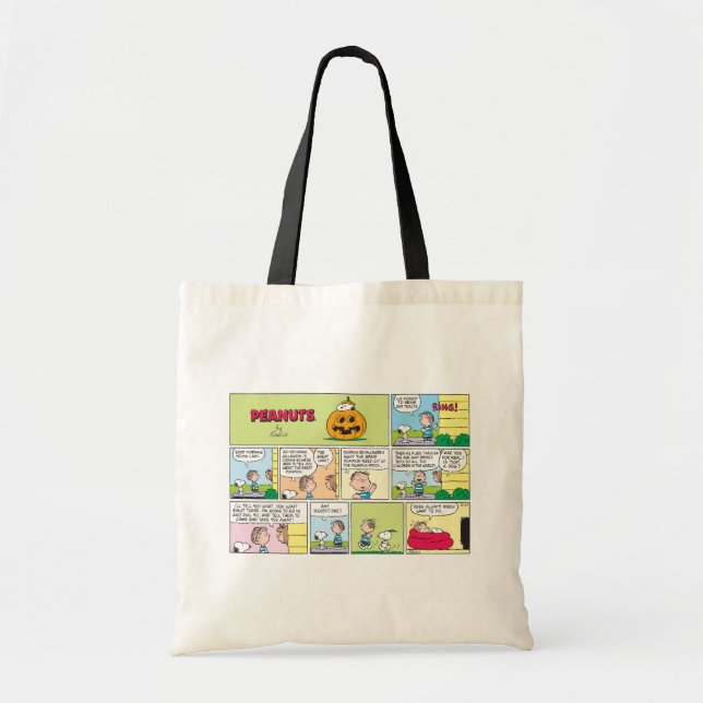 Snoopy & Linus | The Great Pumpkin News Tote Bag (Front)