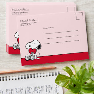 Snoopy   Little Sweetheart Baby Shower Envelope